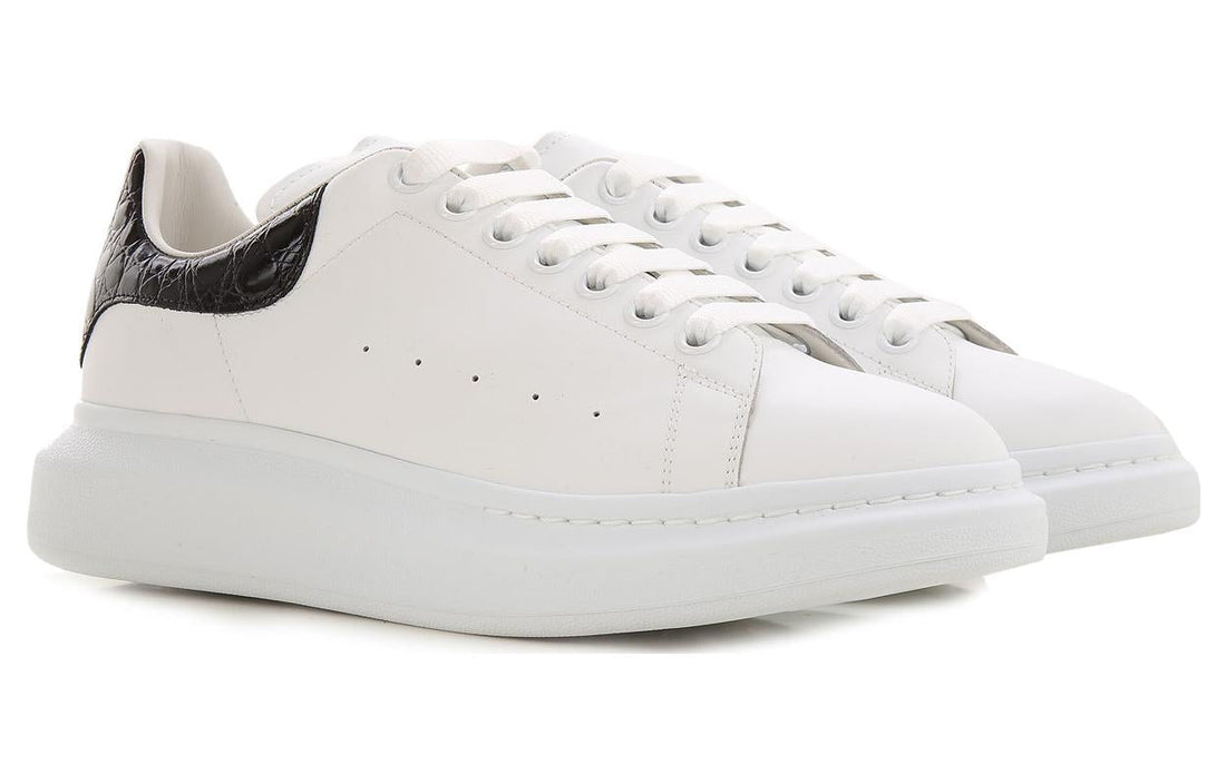 Alexander McQueen Oversized Sneaker 'Black Crocodile' 625162WHYB89061 #