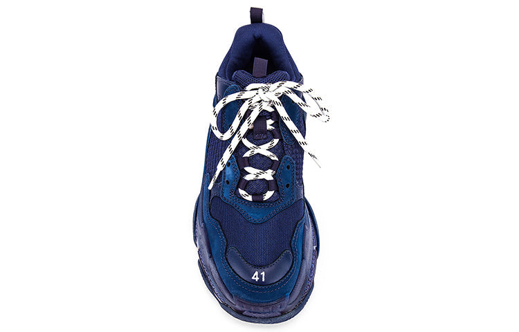 (WMNS) Balenciaga Triple S Clunky Shoes Navy 544351W09O14107 #