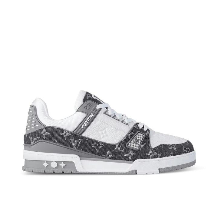 LOUIS VUITTON LV TRAINER DENIM MONOGRAM GREY Trendabox