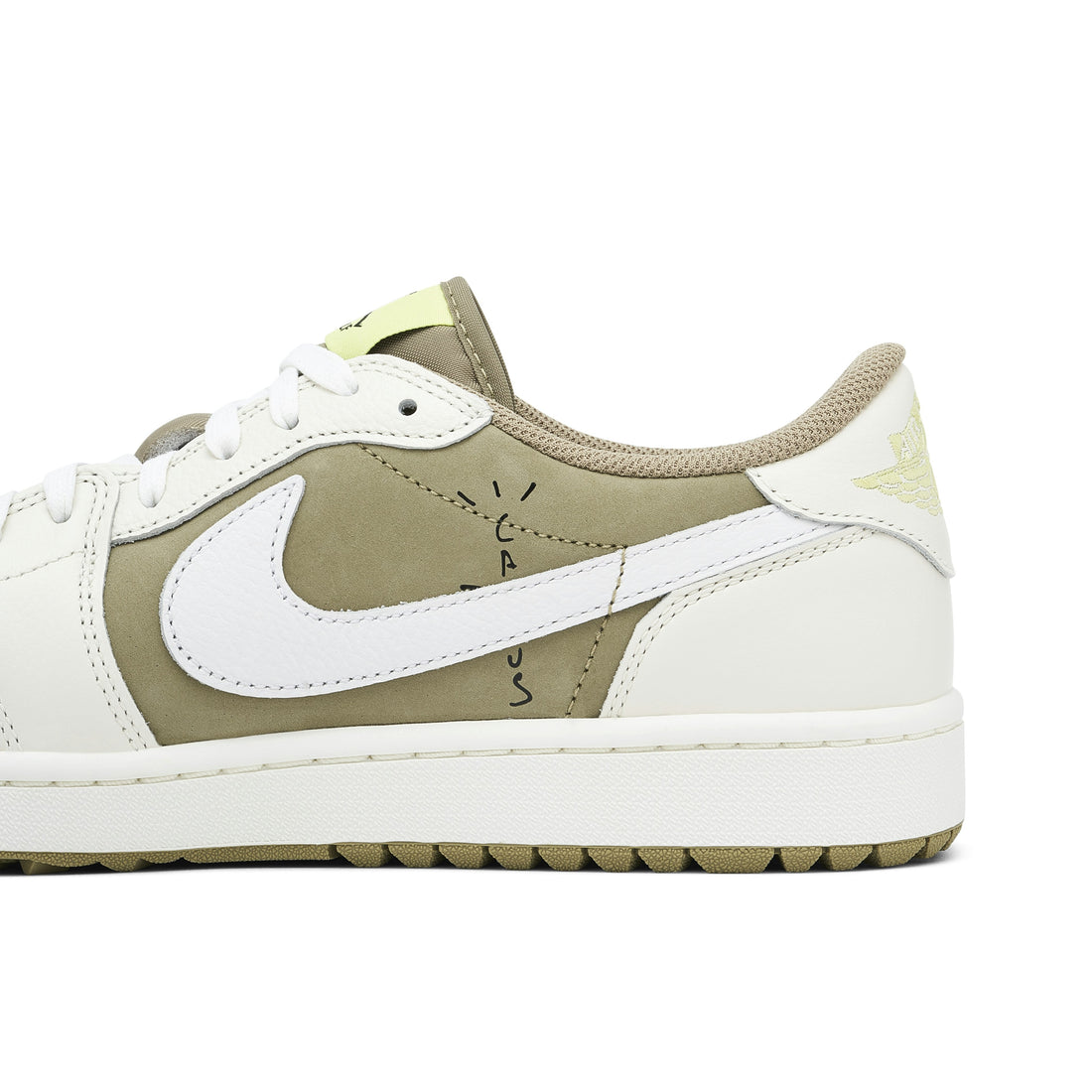 AIR JORDAN 1 LOW GOLF X TRAVIS SCOTT OLIVE BLACK